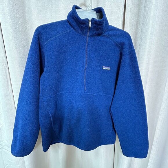 Patagonia Synchilla Marsupial 1/2 Zip Fleece Pullover Men's Size Medium Blue